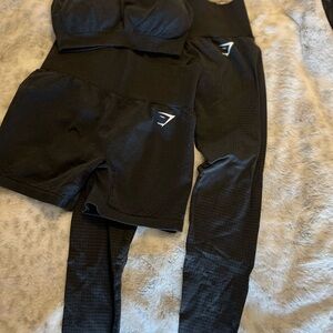 Gymshark Black Activewear set